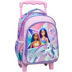 Sac à dos à roulettes enfant fille - licorne barbie - compact  - vertbaudet enfant