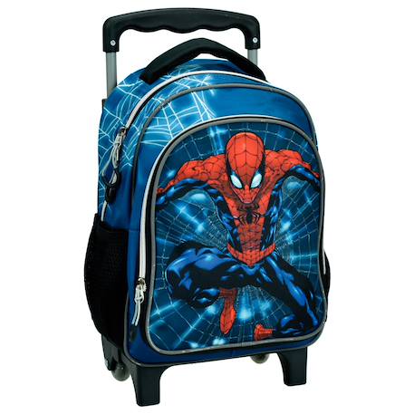 Garçon-Accessoires-Cartable, trousse-Trolley scolaire spider-man imprimé polyester