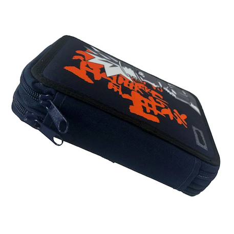 Trousse zippée 2 compartiments personnage naruto ensemble papeterie 20 cm Noir / orange 2 - vertbaudet enfant 