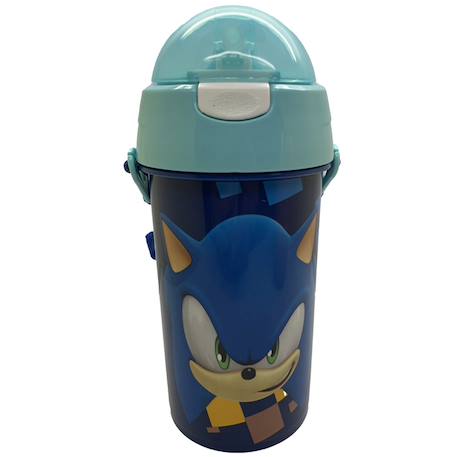 Gourde de sport 500 ml sonic the hedgehog en pvc à sangle Bleu 1 - vertbaudet enfant 