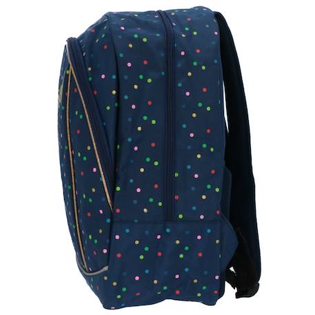 Sac à dos fille 2 compartiments ettavee be yourself 42 cm Bleu / multicolore 3 - vertbaudet enfant 
