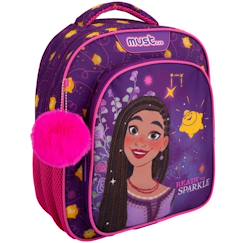 Sac à dos maternelle disney asha en polyester motif personnages 31 x 27 x 10 cm  - vertbaudet enfant