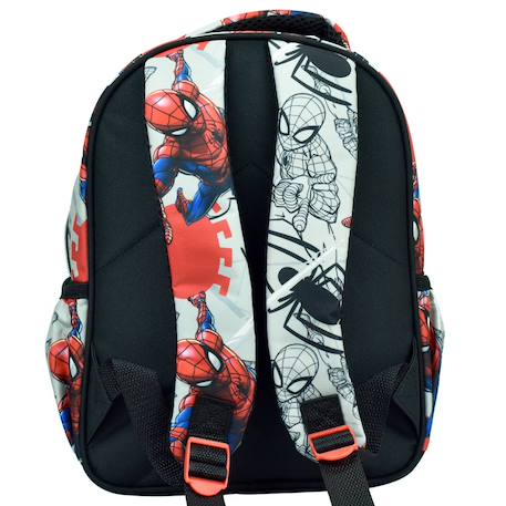 Sac à dos enfant spiderman 12l zippé 30x25x15 cm Blanc / gris 3 - vertbaudet enfant 