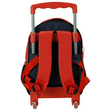 Trolley garçon sac à dos imprimé spider-man en tissu Multicolore 3 - vertbaudet enfant 