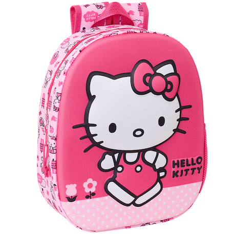 Sac à dos enfant fille hello kitty 3d panneau moulé Rose 1 - vertbaudet enfant 