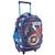 Sac à roulettes avengers captain america motif bouclier 45 cm Bleu / rouge / blanc 1 - vertbaudet enfant 