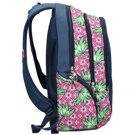 Sac à dos scolaire smiley world motif et 44 cm Vert/bleu/rose 3 - vertbaudet enfant 