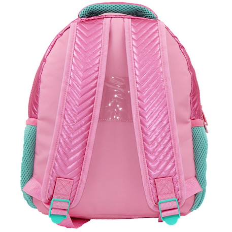 Sac à dos maternelle fille matelassé pailleté nanana Blanc / rose / clair / bleu 2 - vertbaudet enfant 
