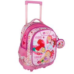 Sac à dos à roulettes fille - disney princesses - trolley enfant  - vertbaudet enfant