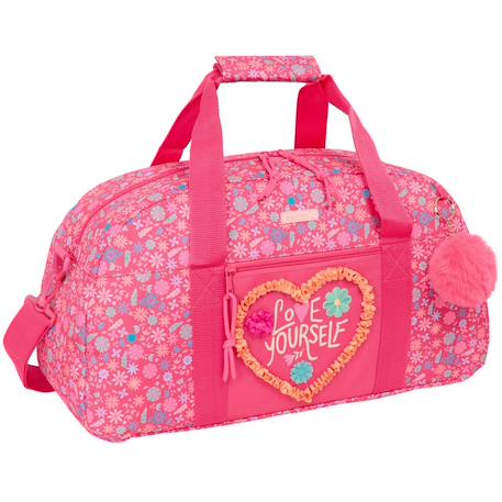 Sac de sport cmp polyester 300d avec appliques cœur love yourself Rose 1 - vertbaudet enfant 