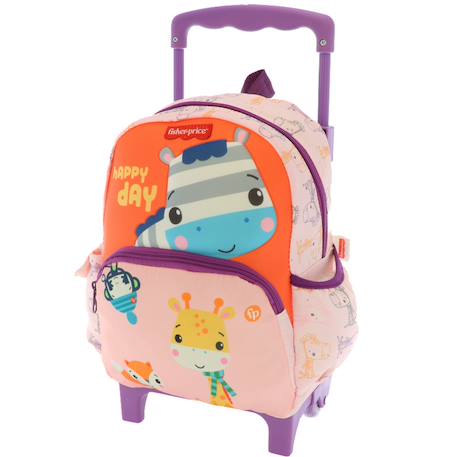 Sac à dos à roulettes maternelle zèbre fisher price 30 cm Multicolore 3 - vertbaudet enfant 