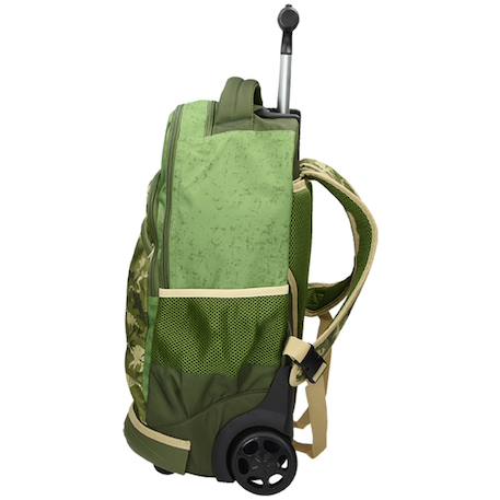 Sac à dos trolley imprimé camouflage dinosaure 45 cm Vert 4 - vertbaudet enfant 