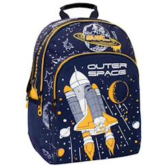 Sac à dos scolaire fusée outer space 3 compartiments 45 cm  - vertbaudet enfant