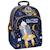 Sac à dos scolaire fusée outer space 3 compartiments 45 cm Bleu / jaune / blanc 1 - vertbaudet enfant 