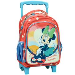 Sac à dos à roulettes fille - minnie flowers - licence disney  - vertbaudet enfant