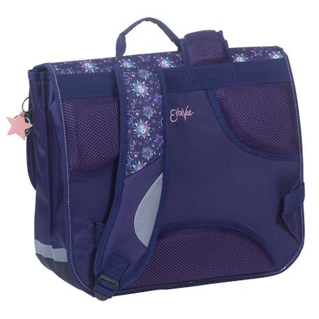 Ettavee- cartable scolaire 38 cm moon - fille - bleu nuit - 2 compartiments Bleu 2 - vertbaudet enfant 