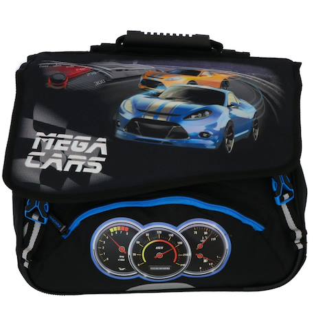 Cartable mega cars 38 cm oberthur- haut de gamme Multicolore 2 - vertbaudet enfant 