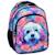 Sac à dos maternelle fille motif chien tissu synthétique bmu-back me up Blanc / rose / bleu 1 - vertbaudet enfant 