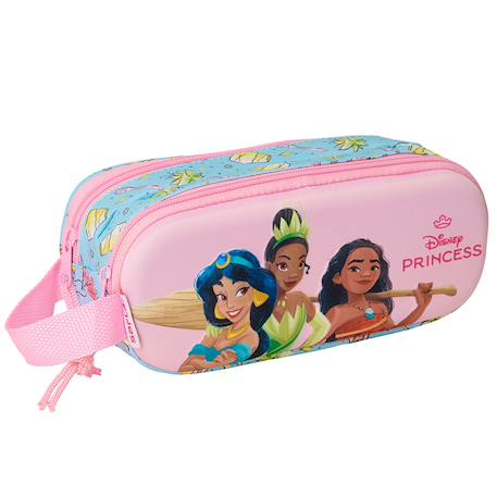 Garçon-Accessoires-Cartable, trousse-Trousse disney princess effet 3d panneau avant rembourré