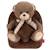 Sac à dos maternelle réversible peluche ours brun Camel 1 - vertbaudet enfant 