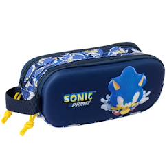 Trousse sonic prime 3d 21 cm - 2 cpt  - vertbaudet enfant