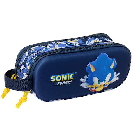 Trousse sonic prime 3d 21 cm - 2 cpt Multicolore 1 - vertbaudet enfant 