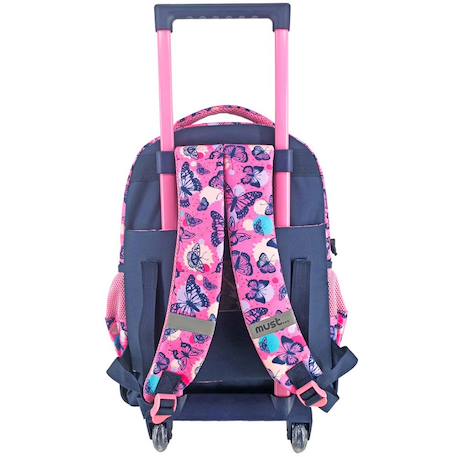 Sac à dos à roulettes make today beautiful papillons must 45 cm trolley Multicolore 2 - vertbaudet enfant 