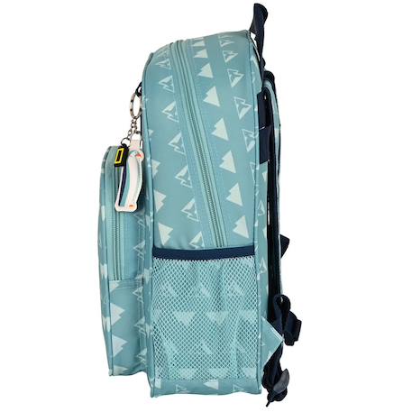 Sac à dos garçon recyclable motif montagnes national geographic Bleu / vert / clair 2 - vertbaudet enfant 