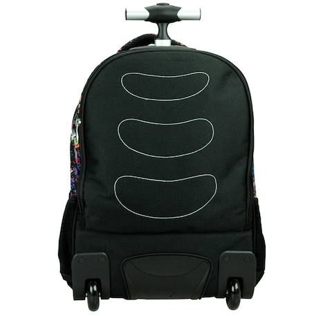 Trolley scolaire fille no fear girl 48 cm Noir / multicolore 4 - vertbaudet enfant 