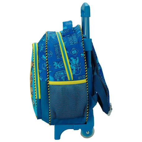 Sac à dos trolley maternelle rubble & crew de la pat patrouille 30 cm Bleu / jaune 4 - vertbaudet enfant 