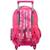 Sac à dos à roulettes fille 46 cm - imprimé barbie - licence officielle Multicolore 2 - vertbaudet enfant 