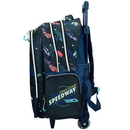 Sac à dos à roulettes garçon cars flash mc queen 44 cm - trolley scolaire Noir / rouge / jaune 4 - vertbaudet enfant 