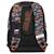 Sac à dos enfant garçon animal planet imprimé lion en polyester Noir / orange / blanc 2 - vertbaudet enfant 