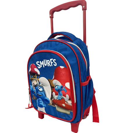 Sac à dos trolley maternelle 30 cm schtroumpfs village – smurfs Bleu / rouge 1 - vertbaudet enfant 