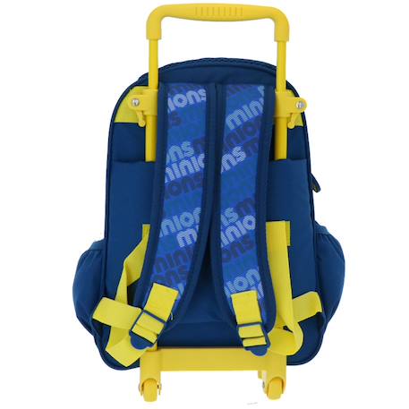 Sac à dos à roulettes enfant minions pour lécole primaire 39 cm Bleu / jaune 3 - vertbaudet enfant 