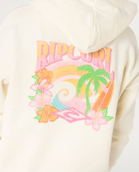 Sweat à capuche tropical dawn fille Bone 5 - vertbaudet enfant 