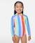 Maillot une pièce manches longues rainbow stripe fille Multico 1 - vertbaudet enfant 