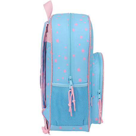Sac à dos scolaire enfant polyester 2 compartiments lilo et stitch Bleu / rose / clair 3 - vertbaudet enfant 