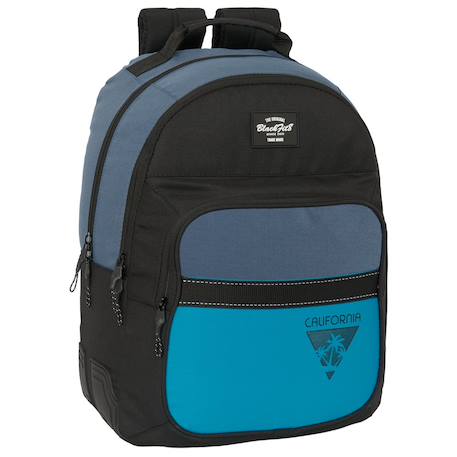 Sac à dos à roulettes adaptable california 20l 42x32x15 cm Bleu / blanc / blanc 1 - vertbaudet enfant 
