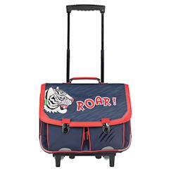 -Sac à dos trolley aaron 2025 18 l 38 cm simili avec bretelles rembourrées