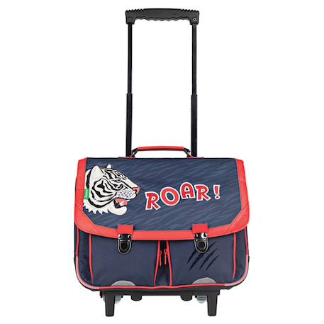 Sac à dos trolley aaron 2025 18 l 38 cm simili avec bretelles rembourrées Bleu / rouge / noir 1 - vertbaudet enfant 