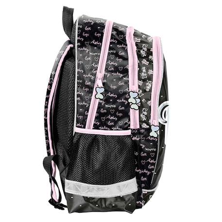 Sac à dos scolaire fille minnie imprimé licence disney Noir / rose 3 - vertbaudet enfant 