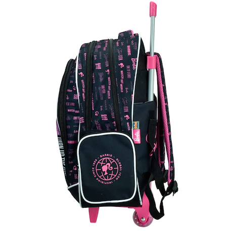 Sac à dos à roulettes fille - motif barbie shine bright - haut de gamme Multicolore 4 - vertbaudet enfant 