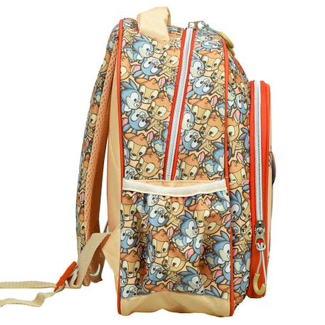 Sac à dos maternelle fille bambi sweet 30 cm Blanc / orange / bleu 2 - vertbaudet enfant 