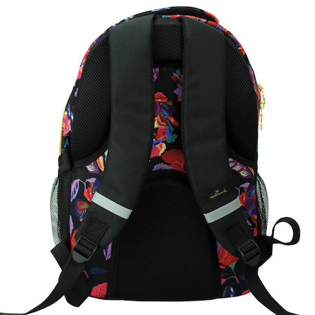 Sac à dos fille hallmark floral 43 cm à 2 compartiments zippés - hallmark Bleu / gris / anthracite / bleu 3 - vertbaudet enfant 