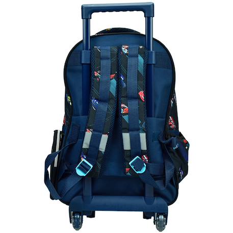 Sac à dos à roulettes cars flash mc queen 44 cm - trolley scolaire Noir / rouge / jaune 2 - vertbaudet enfant 
