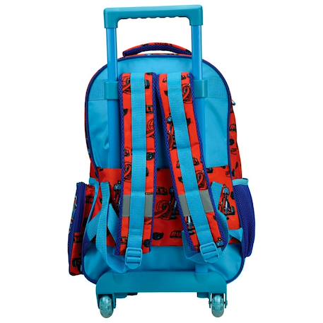 Sac à roulettes pat patrouille imprimé rescue wheels 46 cm Bleu / rouge 3 - vertbaudet enfant 