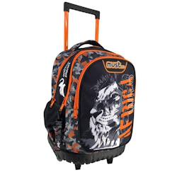 Trolley scolaire lion animal planet africa wild 3 compartiments 45 cm  - vertbaudet enfant