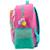 Sac à dos scolaire fille licorne arc-en-ciel et pompons 41 cm Rose/multicolore 3 - vertbaudet enfant 