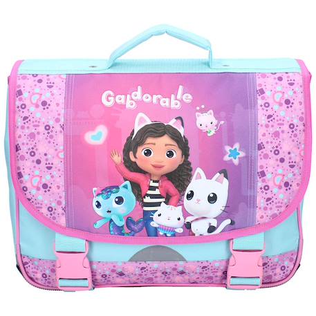 Cartable fille gabby et la maison magique – 2 compartiments 38 cm – gabby et la maison magique (z) Blanc / noir / blanc 4 - vertbaudet enfant 